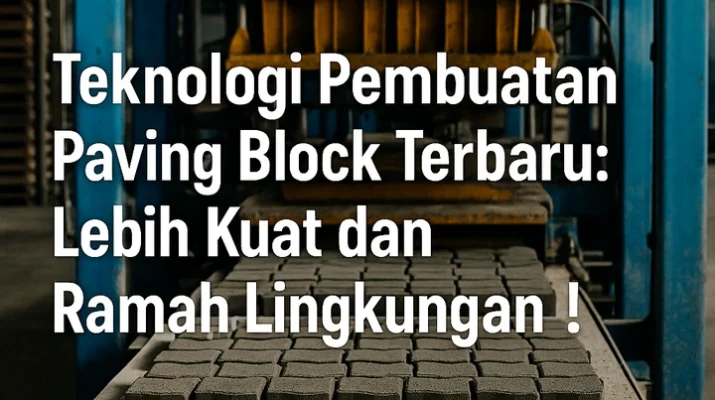 teknologi pembuatan paving block terbaru
