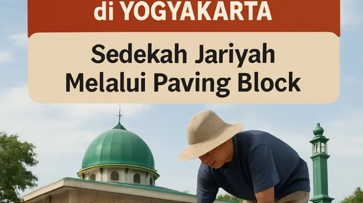 sedekah jariyah paving block
