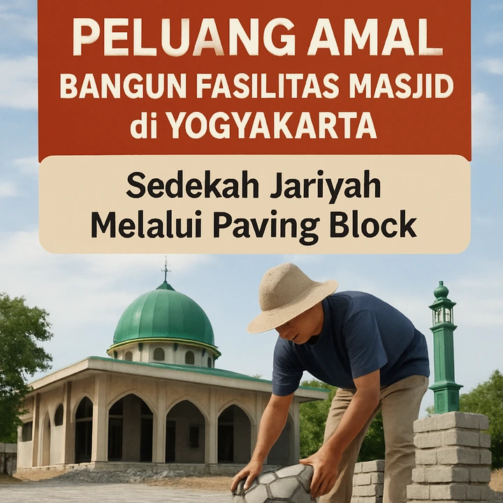 sedekah jariyah paving block